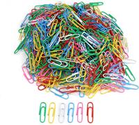 Desk Paper Clips, 600 Pieces Coloured Paper Clips,Iron Paper Clips,Paper Clips To Help You Organize Photos,Posters,Letters And Documents