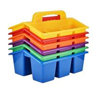Desk Storage Basket with Carry Handle | Multi-Functional Classroom Storage Basket for Crayons, Pens, Markers, Dorm Study Room, Art Class Organization for Students, Teens, Boys and Girls