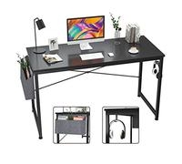 Desk with Shelves Computer Desk 47 inch Home Office Writing Study Desk Modern Simple Style Laptop Table with Storage Bag Black Home Office Laptop Desk Study Desk with Storage (Color : Style 1) (Style