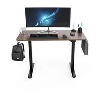 Desk with Shelves Laptop Table Height Adjustable Electric Standing Desk 48x24 inch Stand Up Table with Headset Hook and Storage Bag Study Desk with Storage