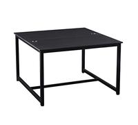 Desk with Shelves Large Computer Desk 47 X 47 inch Two Person Desk Double Workstation Desk 2 People Office Desk Writing Desk (Black) Writing Small Desk Study Desk with Storage