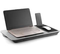 Deskion Portable Computer Desk with XL Cushion, Work or Study Comfortable and Ergonomic with Desk Design and XL Cushion, Grey