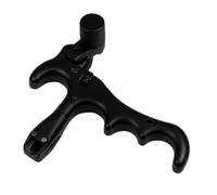 Deskium Déclencheur d'arc pour arc composé à 4 doigts, rotation à 360 degrés, corps en aluminium avec poignée antidérapante, 8,9 x 8,4 cm, tension et hauteur réglables