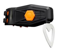 Deskium Feu arrière LED rechargeable par USB, 4 modes, avertissement de sécurité, lumières clignotantes étanches, facile à installer, 7,9 x 7,1 x 4,1 cm