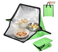 Deskium Four solaire portable, chauffage d'extérieur pliable pour cuisiner, réchauffage léger, idéal pour les voyages, la randonnée, le camping, avec sac de rangement inclus