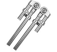 Deskium Lot de 2 supports de montage réglables pour batterie Tom - Bras en métal pour instruments de percussion - Support stable pour batterie Tom