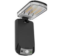 Deskium Projecteur solaire étanche de sécurité extérieur 90 Cob Motion Sensor Lampe, Triple Filament Tungstène Lampe murale extérieure pour jardin, clôture, patio, installation simple