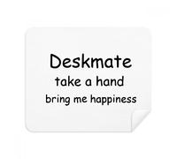 Deskmate Take A Hand Bring Me Happiness Lot de 2 Chiffons de Nettoyage en Daim
