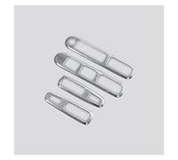 DESKONLOVE Poignée Int ABS Chrome Voiture Porte Poignée Support Lève-vitre Bouton Commutation Couverture Garniture Autocollant Auto Accessoires Pour Peugeot 3008 2009-2015