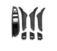 DESKONLOVE Poignée Int ABS Poignée Traction Du Panneau Commutateur Fenêtre D'accoudoir Intérieure Voiture Pour Série 5 F10 F11 F18 520i 523i 525i 528i 535i(LHD Black 7PCS)