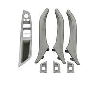 DESKONLOVE Poignée Int Pour BMW 5 Série F10 F11 F18 520 523 525 528 530 535 Conduite À Gauche LHD Intérieur En Cuir Porte Poignée De Traction Ensemble D'assemblage(LHD Gray)