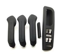 DESKONLOVE Poignée Int Pour Golf 4 Pour Jetta MK4 Pour BORA Bouton De Lève-vitre Panneau De Commande Poignée De Porte Couvre LHD Accessoires Auto Voiture Modifiée(1 set black)