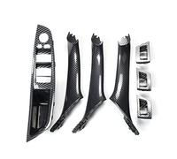 DESKONLOVE Poignée Int Pour Série 5 F10 F11 520i 523i 525i LHD Porte Intérieure En Fiber Carbone Lève-vitre Interrupteur Poignée Traction Assemblage Remplacement