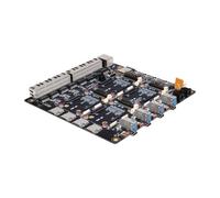 DeskPi Super4C Carte de calcul Raspberry Pi 5, Cluster Mini-ITX, prend en charge les réseaux 4 CM5, 2,5 GbE + 1 GbE, M.2 NVMe, montage en rack 1U, bloc d'alimentation 89 W inclus