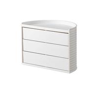 Desktop Bedroom Rotating Storage Box Semi-Circular Cosmetic Lipstick Jewelry Cosmetic Dust Storage Box White
