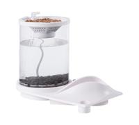 Desktop Betta Fish Tank, Translucent Silent Aquarium, Self-Sustaining Aquaponic Ecosystem, Compact Water Garden Display, Ideal for Fish Store, Home and Indoor Decor, 1.02x5.91x8.11 inches