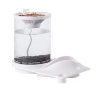 Desktop Betta Fish Tank | Translucent Silent Fish Tank | -Sustaining Fish Tank With Aquarium Aquaponic Ecosystem for Fish Store, Home, Workplace, Apartment