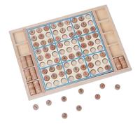 Desktop Board Game - Wooden Number Board Game, 11.81x8.66 inches Educational Interactive Toy with Multi-Level Difficulty, Cognitive Skill Development, Math Fun and Logic Challenge for Kids