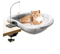 Desktop catBed - Space Saving Kitten Hammock Perch, Elevated catResting Bed for Table Use, Comfortable Indoor Pet Lounge | catHammock for Living Room, Office, Bedroom, Home Furniture Play & Relaxat