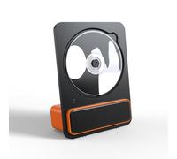 Desktop CD Player with Speakers, CD Player for Home Desktop, 5.3 Bluetooth HiFi Turntable Speaker, with Remote Control/3.5mm AUX Headphone Port/1.5" Dual Speakers, Range, for Office(Orange)