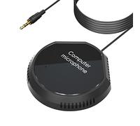 Desktop Conference Microphone 360° Omnidirectional Condenser 3.5mm Plug & Play PC Computer Mic Compatible with Mac for PC Laptop Video Conference Recording Chatting Gaming Online Class Skype Maiju