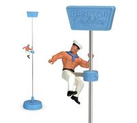 Desktop Daddies - Valentino le marin - Décoration de bureau amusante - Parfait pour les collègues, les pères Noël secrets, les étudiants et les travailleurs à distance - Sans danger pour le travail