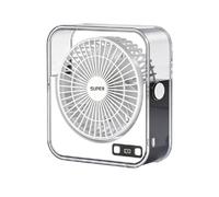 Desktop Fan Rechargeable Low Noise - Long-Lasting Personal Fan for Tabletop