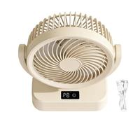 Desktop Fan - USB Type C Rechargeable Air Circulation Fan 20.7x24.4x9.2cm