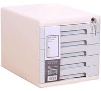 Desktop Filing Cabinet, With Lock Drawer Storage, 5 Tier With File, Organize Files To Improve Efficiency