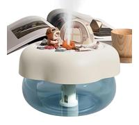 Desktop Humidifier - ABS Silicone PVC 400 ml | Double mode Misting Machine With Night Light | Portable USB Air Humidifier With Auto Shut Off And Quiet For Bedroom Nursery