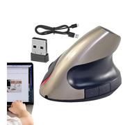 Desktop PC - Design vertical rechargeable, silencieux | Capteur de haute précision qui réduit la fatigue musculaire, capteur optique stable, idéal pour une utilisation prolongée Souris verticale - 2.