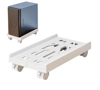 Desktop PC Tower Stand | Base CPU réglable avec roues roulantes | Chariot mobile robuste pour étui d'ordinateur | Solution de stockage de bureau à domicile, s'adapte à