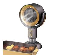 Desktop Range Hood, Tabletop Kitchen Hood Vent, 2-Speed Exhaust Fan with Retractable Design & Negative Ion Air Purifier, Portable Extractor for Indoor Cooking & Barbecues, 5V