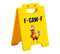 Desktop Rooster Sign - Funny Chicken Signs, Novelty Roosters Pattern Acrylic Tabletop Ornament,Table Chickens Sign | for Apartment Dorm Bedroom Den Shelf Meeting Tables Workstations Counter