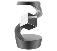Desktop Rotating Sculpture, Magnetic Calming Toy, Levitation Display Ornament, Dynamic Relief Decor, Contemporary Tabletop Decorative for Workplace Mindfulness Meditation Usage
