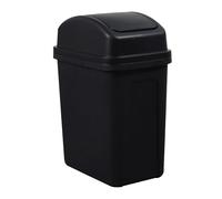 Desktop Rubbish Bin With Top - Household Trash Can | Kitchen Storage Bin With Swing Lid | Home Simple Style Rubbish Basket For Home, Inspirational Knitted Doll, Living Room, Kitchen, Bedrooms