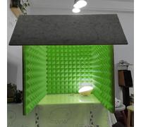 Desktop Soundproof Cover, Microphone Foam Booth Cube, Portable Vocal Booth for Recording, Self Made Sound Booth Box, Isolation Shield Suitable for Studio, Blog, Vocal Use