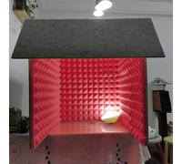 Desktop Soundproof Cover, Microphone Foam Booth Cube, Portable Vocal Booth for Recording, Self Made Sound Booth Box, Isolation Shield Suitable for Studio, Blog, Vocal Use