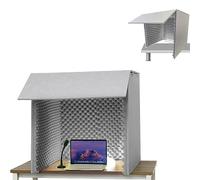 Desktop Soundproof Cover, Self Made Sound Booth Box, Portable Recording Booth, Microphone Isolation Booth Box, for CrispDry Echo Free Vocals At Home & on The Road
