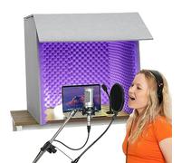 Desktop Soundproof Cover, Sound Isolation Booth Room, Portable Recording Booth to Filter Vocal, Microphone Recording Equipment, for Home Office and Studio
