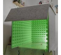 Desktop Soundproof Cover, Vocal Absorbing Shield, Portable Recording Booth, Home Studio Booth, Microphone Isolation Booth Cube, Decreasing Noise, Podcasting, Acoustical Treatments