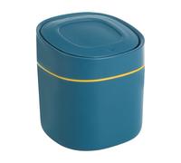 Desktop Trash Can - Desk Orbage Container with Press Lid and Space Saving Compact Design for Clean Organisation | Household Waste Bin and Cosmetics Organizer for Bedroom Bathroom Study Room Nightstan