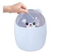 Desktop Trash Can With Lid - Animal Shape Mini Trash Can, Multifunctional Funny Desktop Bin | Shake Lid Countertop Waste Container, Small Trashs Çan For Bedroom Kitchen Bathroom Office Table Use