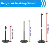 Desktop Webcam Mount Compatible with Logitech StreamCam C920 C930 C922 C925e Brio C615 and Webcams with 1/4-20 Interface