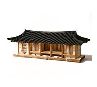 Desktop Wooden Model Kit Roof Tile Five-room / YG605. by Young Modeler