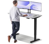 Desktronic Bureau Assis Debout Électrique 140x70 cm - Double Moteur Silencieux, Stabilité Renforcée, Réglable en Hauteur, Mémoire, USB-C HomePro
