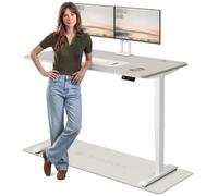 Desktronic Bureau Assis Debout Électrique 160x80 cm - Double Moteur Silencieux, Stabilité Renforcée, Réglable en Hauteur, Mémoire, USB-C HomePro
