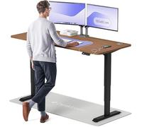 Desktronic Bureau Assis Debout Électrique 180x80 cm - Double Moteur Silencieux, Stabilité Renforcée, Réglable en Hauteur, Mémoire, USB-C HomePro
