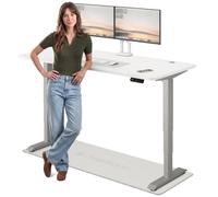 Desktronic Bureau Assis Debout Électrique 180x80 cm - Double Moteur Silencieux, Stabilité Renforcée, Réglable en Hauteur, Mémoire, USB-C HomePro