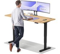 Desktronic Bureau Assis Debout Électrique 180x80 cm - Double Moteur Silencieux, Stabilité Renforcée, Réglable en Hauteur, Mémoire, USB-C HomePro